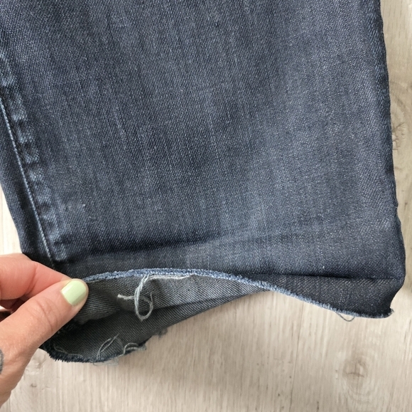 7 for Mankind | Standard dark indigo wash button-fly straight leg jeans MENS 32 - Picture 9 of 12